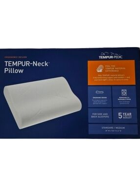 Tempur-Pedic TEMPUR Neck Pillow Standard Medium New in Box